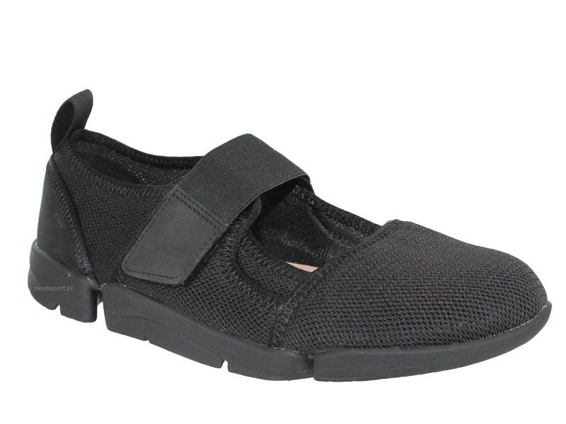 Clarks Baleriny damskie - Tri Amelia Trigenic - r 36 - Czarne, Mesh