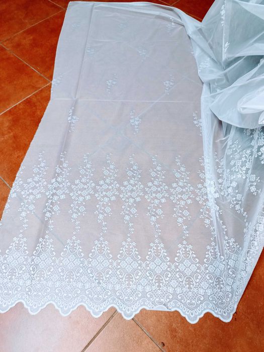 Firana żakardowa biała wys 150cm
