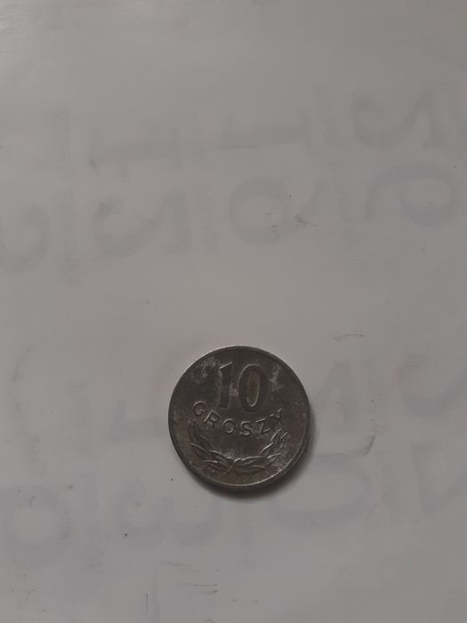 Okazja 10groszy z 1973roku ze znakiem mennicy