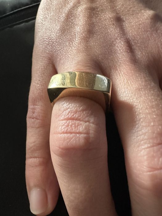 Anel ouro italiano 18k maciço