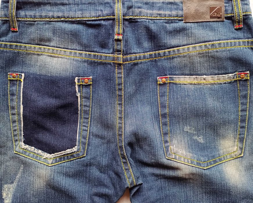 Дизайнерські брендові італійські жіночі джинси SHI4.