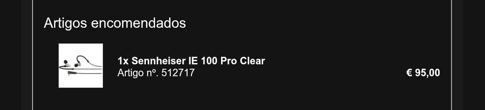 In ears Sennheiser ie 100 pro