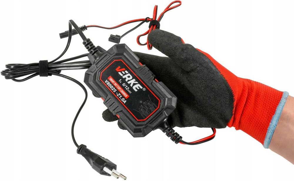 PROSTOWNIK Ładowarka Akumulatora 6V/12V 1A ŻEL AGM VERKE