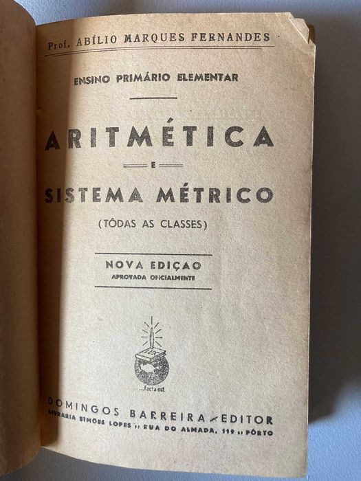 Livro de Aritmética Muito Antigo