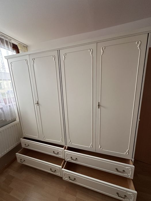 REZERWACJA Komplet sypialniany styl udwikowskim ŁÓZKO, SZAFA, KOMODA