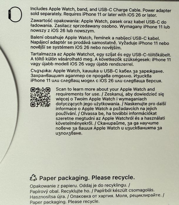Apple Watch SE 3 40mm GPS Midnight NOWY / zaplombowany