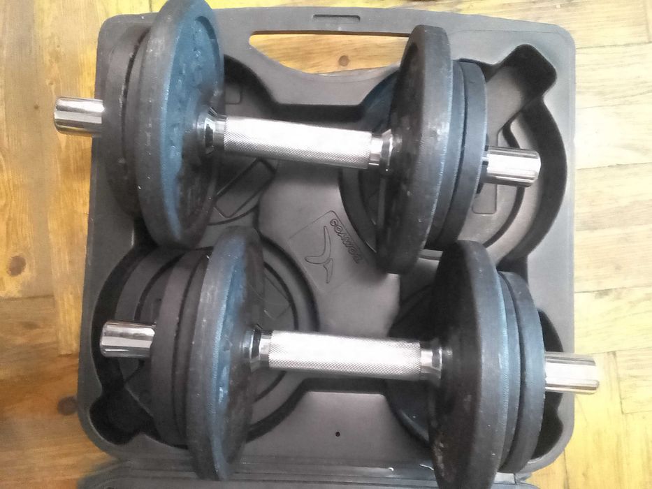 Гантели в кейсе металлические качественные, доставка за мой счет