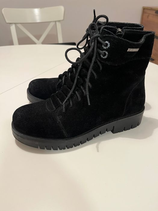 Botki 36 skóra zamszowa