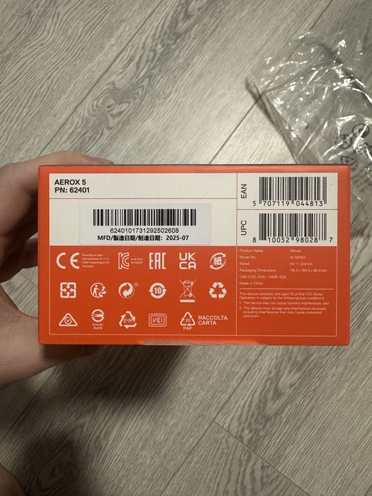 Ігрова миша SteelSeries Aerox 5 USB Black (62401)