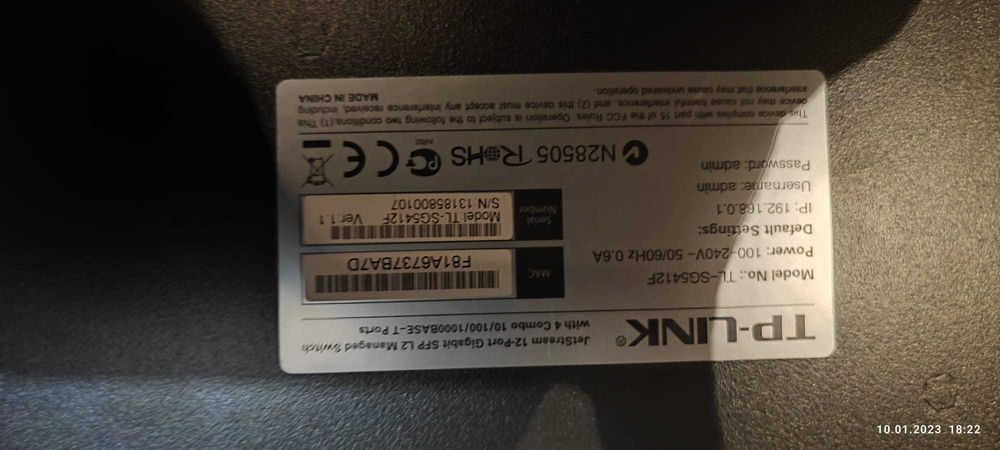 Switch TL-SG5412F