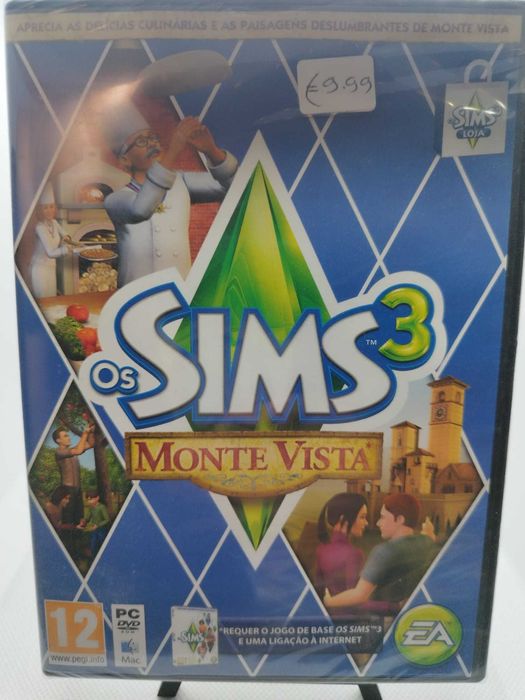 The Sims 3 Monte Vista PC DVD Selado Novo Raro