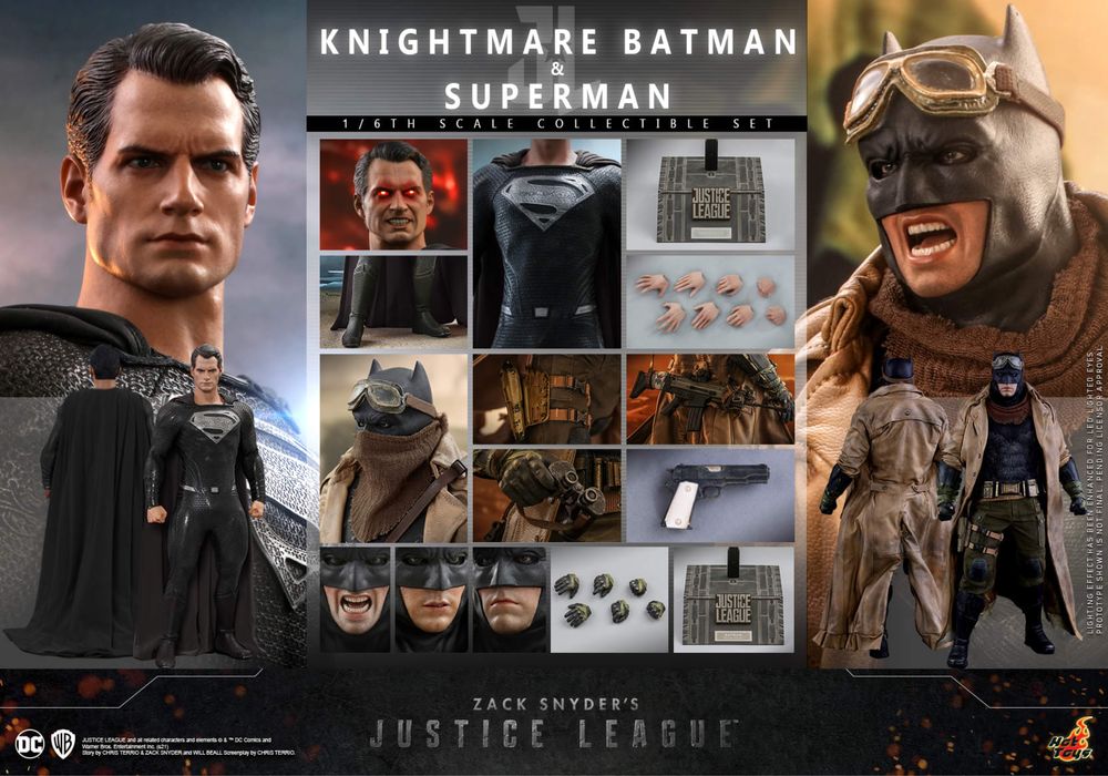 Фигурка 1/6 hot toys tms38 JUSTICE League KNIGHTMARE BATMAN & SUPERMAN