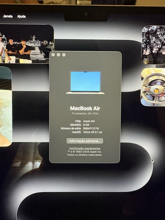 Macbook air m3 15 polegadas