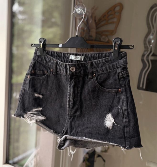 Spodenki krotkie pull&bear punk goth alt 36 S 34 XS