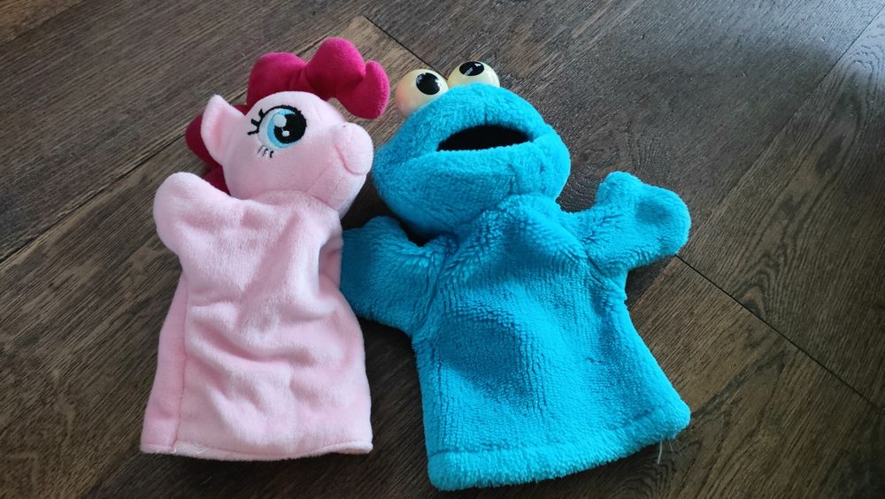 Pacynki my little pony i ciasteczkowy potwór