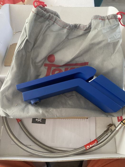 Teka icon bateria niebieska azul premium