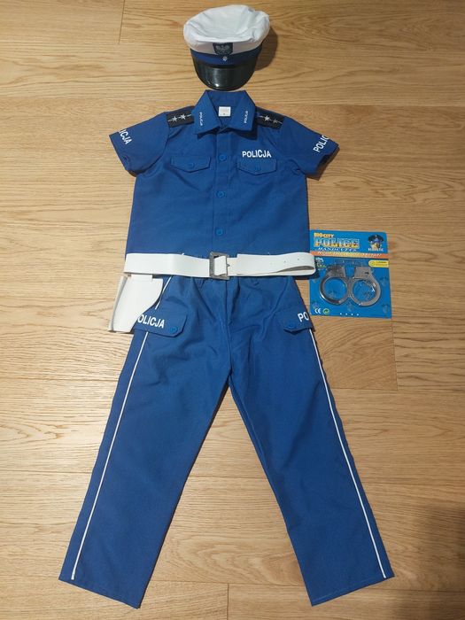 Strój policjanta przebranie kostium mundur policyjny