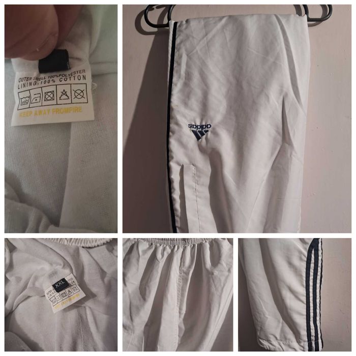 Спортивные штаны Adidas белые XXL