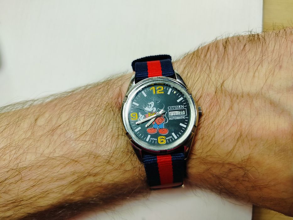 Zegarek Citizen vintage Mickey Mouse automatyczny automat Myszka Miki