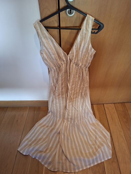 Vestido Maxi S(Massimo Dutti)Novo