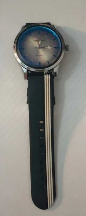 Męski zegarek TIMESAME Silver & Blue | Sportowy design | Okazja