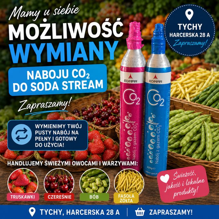 Soda stream wymiana Tychy Harcerska 28a Wyry Zjednoczenia 1