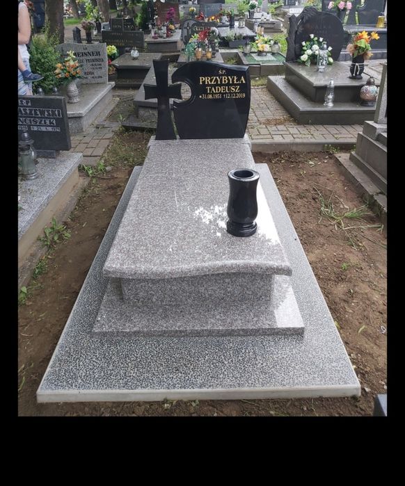 4500 zł Nagrobki 90x190 Bielsko-Biała montaż. Gwarancja! Pomniki śląsk