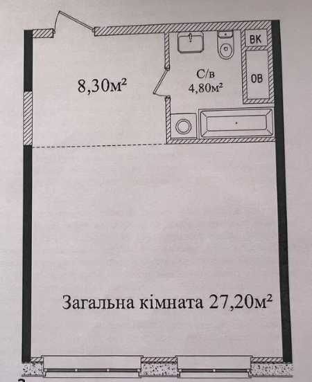 1-кімнатна квартира за адресою вул. Аркадійське плато (площа 41 м²) - Atlanta.ua - фото 8