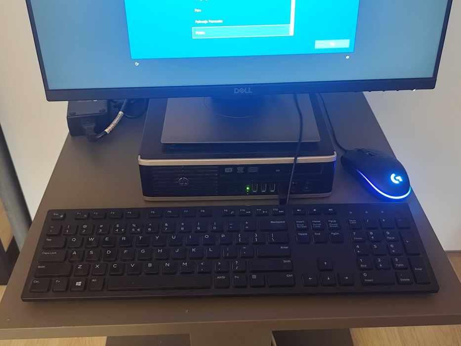 Kompletny zestaw komputerowy HP Compaq Elite 8200 + Monitor Dell 21,5'' SSD 240GB Windows 10