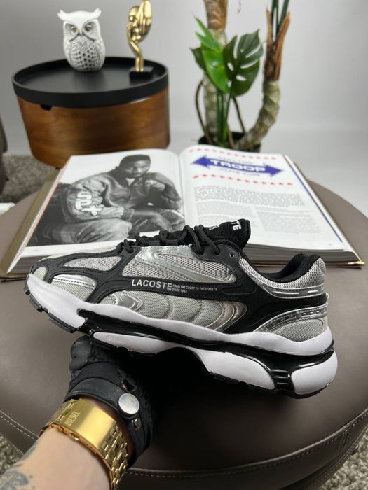 ТОП! Чоловічі кросівки Lacoste L003 2K24 Grey Black Silver 41 42 43 44 45 46