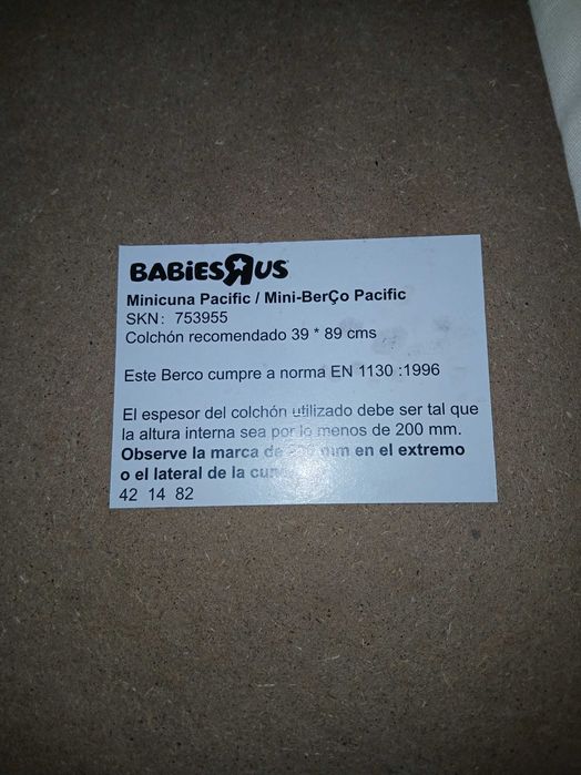 Mini berço + colchão