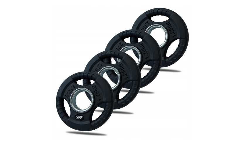 Obciążenie OLIMPIJSKIE krążki 4x1,25kg gumowane 51mm wytrzymałe solidn