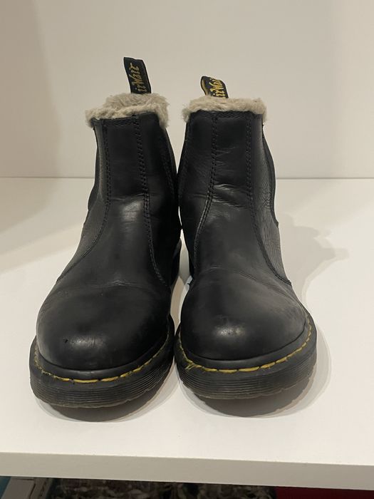 Dr. Martens 2976 Leonore z skóry ocieplane botki sztyblety rozmiar 38
