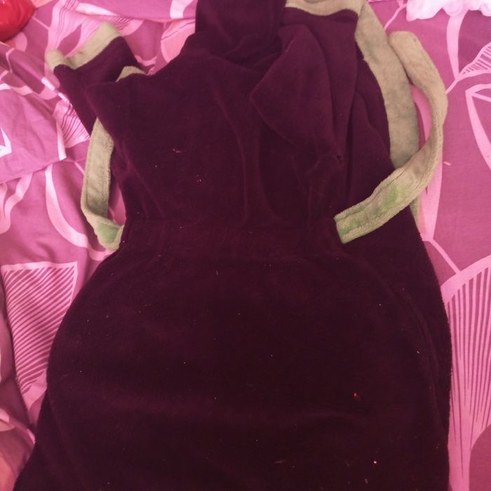 Теплий халат 5-7 років чорний