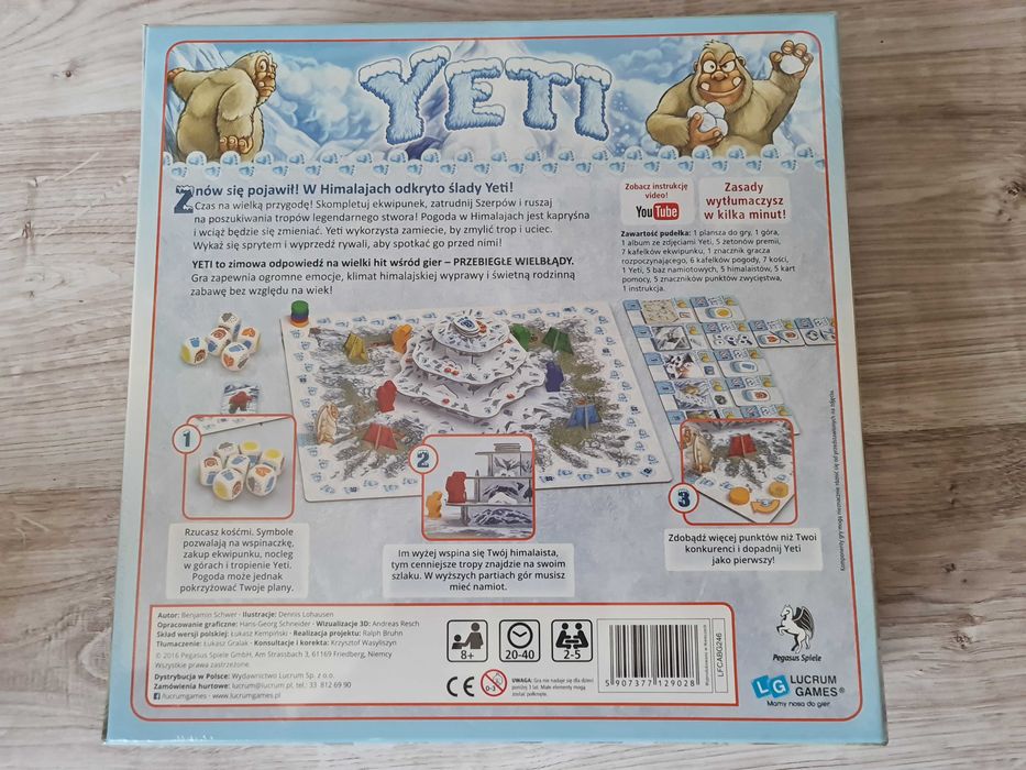 Gra planszowa LUCRUM Yeti nowa