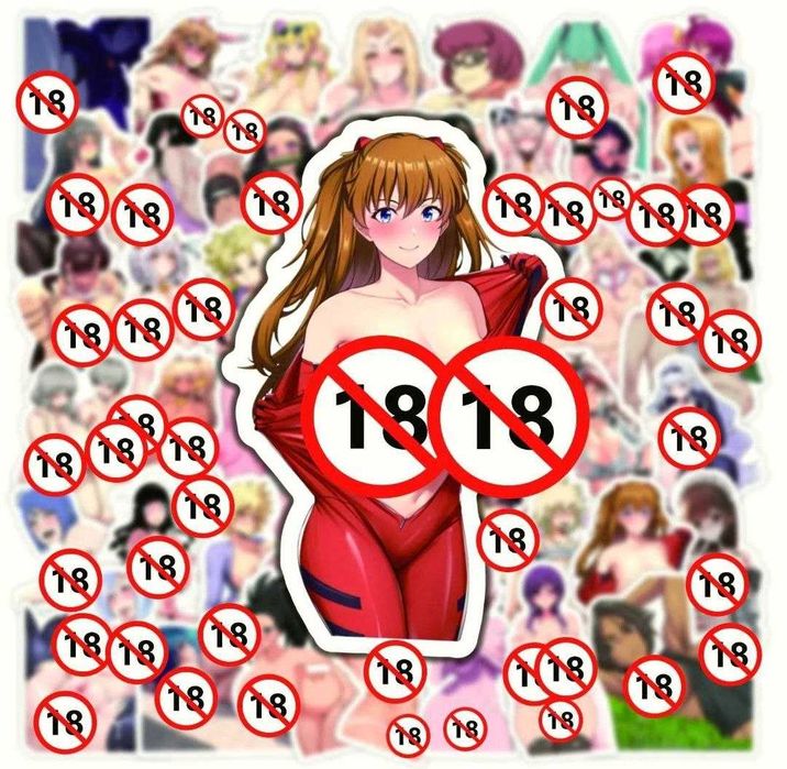 Наклейки стикеры сексуальные девушки в аниме стиле декор ноут смартфон