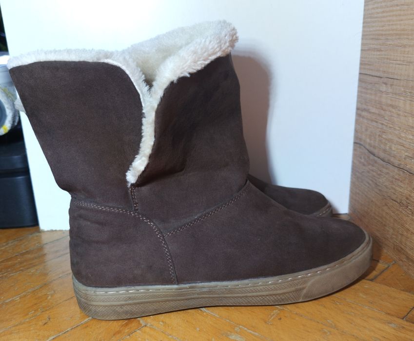 Brązowe botki typu ,,soft boot"