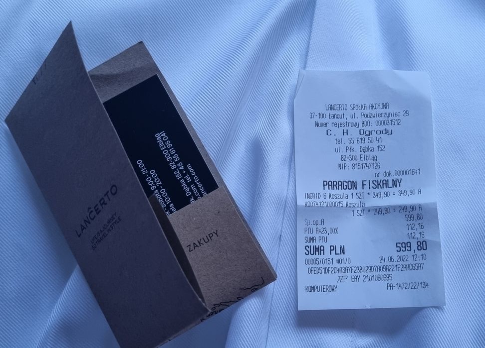 Lancerto dwie koszule nowe