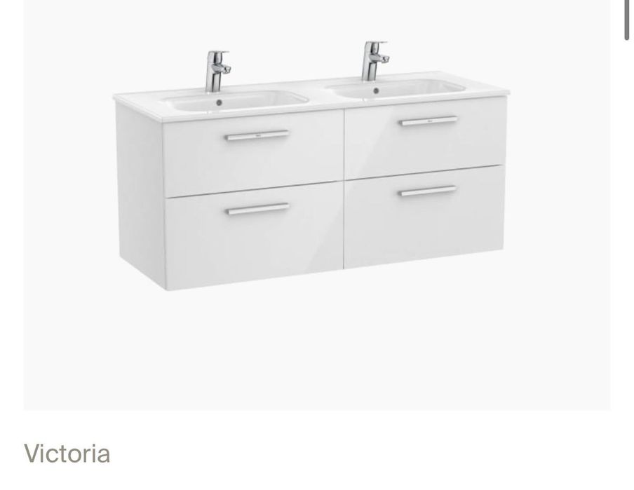 Lavatório de encastre duplo Roca - Victoria