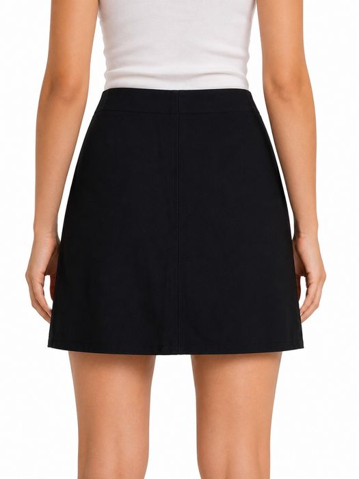 Spódnica Granatowa Minimalistyczna S