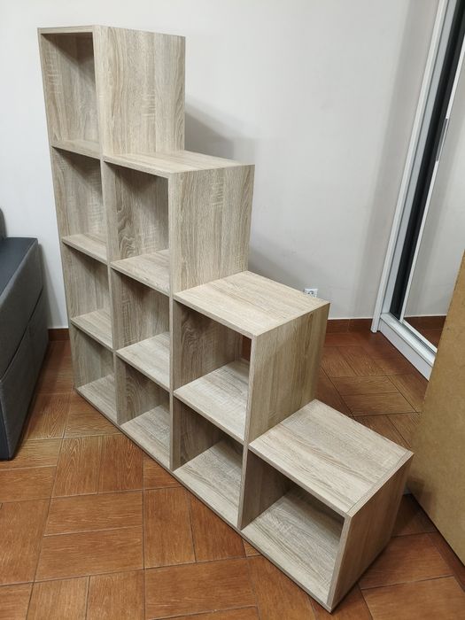 Mebel modułowy schodkowy dąb sonoma wysokość 144 cm stan BDB