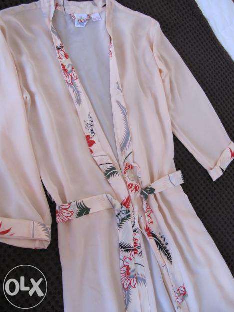 Roupão e Camisa 100% Seda Selvagem Calvin Klein