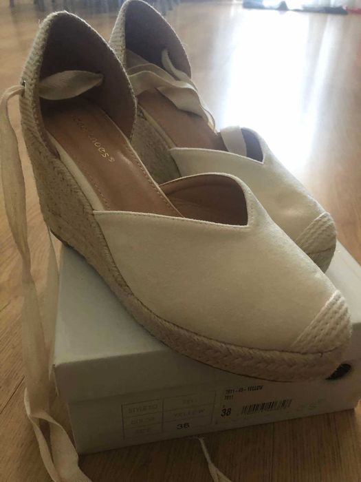 Buty espadryle koturn rozmiar 38