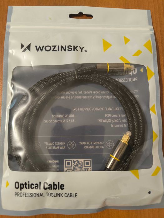 Wozinsky Optyczny Kabel Audio Toslink WOPT -15