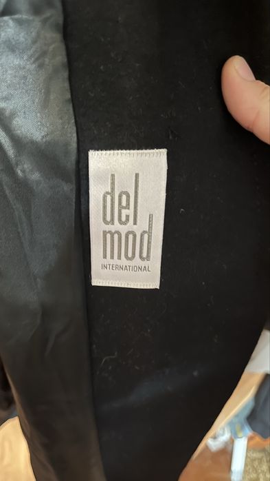 Пальто чоловіче довге delmod чорне