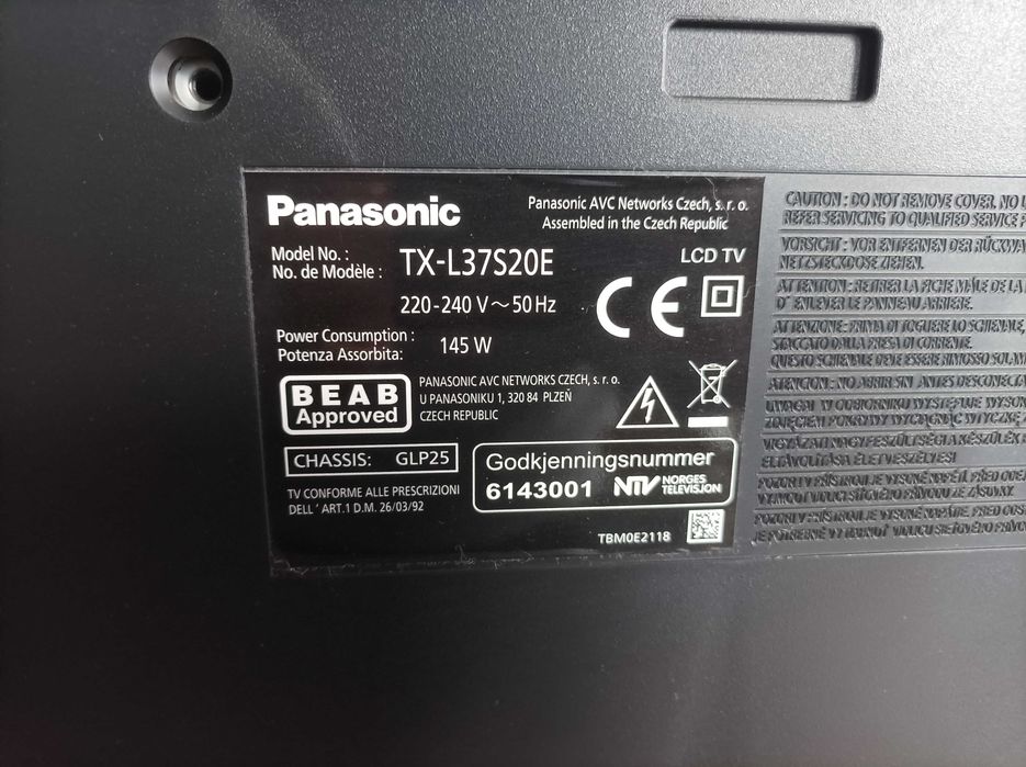 Telewizor Panasonic Viera 37 cali - TX-L37S20E