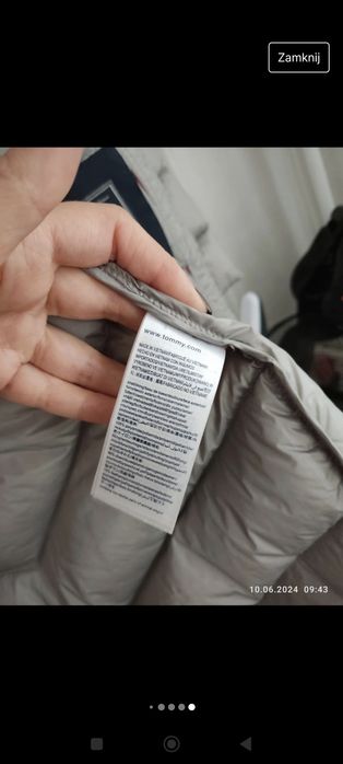 Kurtka płaszcz puchowy Tommy Hilfiger