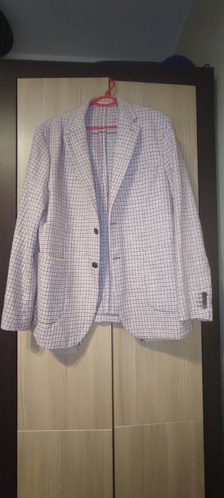 Marynarka slim fit XXL Lniana