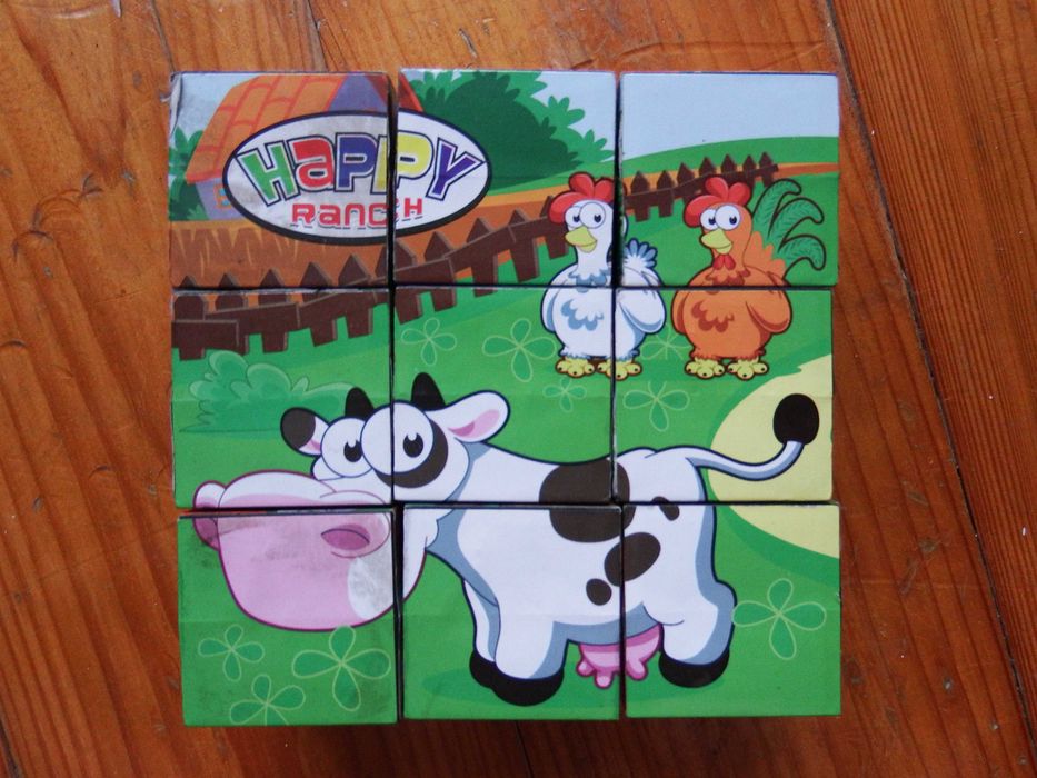 Edukacyjne Klocki Puzzle Układanka 6w1