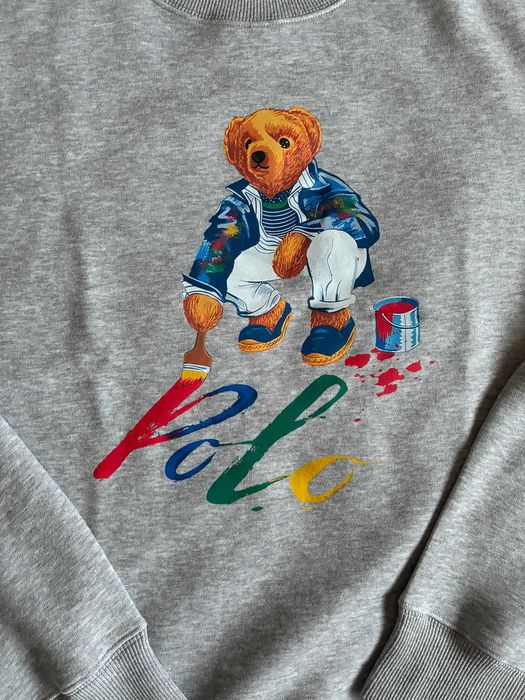 Ralph Lauren Polo Bear Sweatshirt Grey – Premium